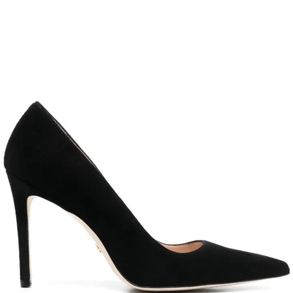 Stuart Weitzman 105mm Pointed Leather Pumps